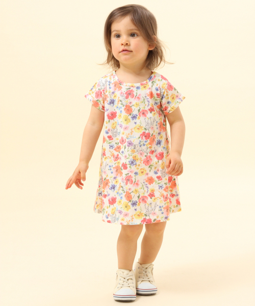 セール ワンピース Baby Global Baby Work グローバルワーク のファッション ソウガラカットワンピース半袖 9299 ワンピース Global