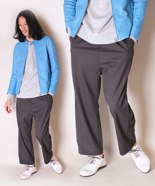 Lui's（ルイス）の「Lui's ワイドイージーパンツ（スラックス・メンズ・ブラック/チャコールグレー/その他18・FREE）」の3枚目の写真