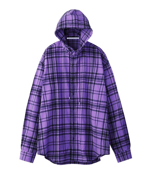 ジョンローレンスサリバン　シルク　ウインドウチェックペン　裏地ロゴ　ウール ジョンローレンスサリバン シルク ウインドウチェックペン 裏地ロゴ