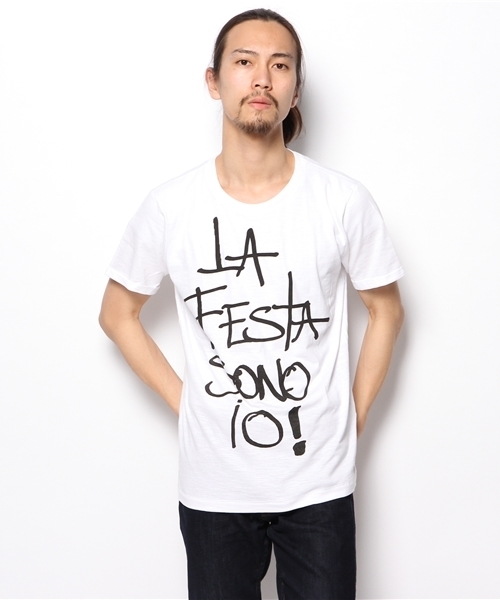 PLST(プラステ)の「Men 【Happiness is a $10 Tee】 Tシャツ(Tシャツ/カットソー・メンズ・ホワイト・LARGE/MEDIUM)」の1枚目の写真