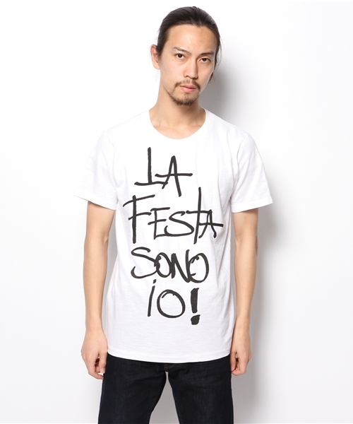 PLST(プラステ)の「Men 【Happiness is a $10 Tee】 Tシャツ(Tシャツ/カットソー・メンズ・ホワイト・LARGE/MEDIUM)」の2枚目の写真