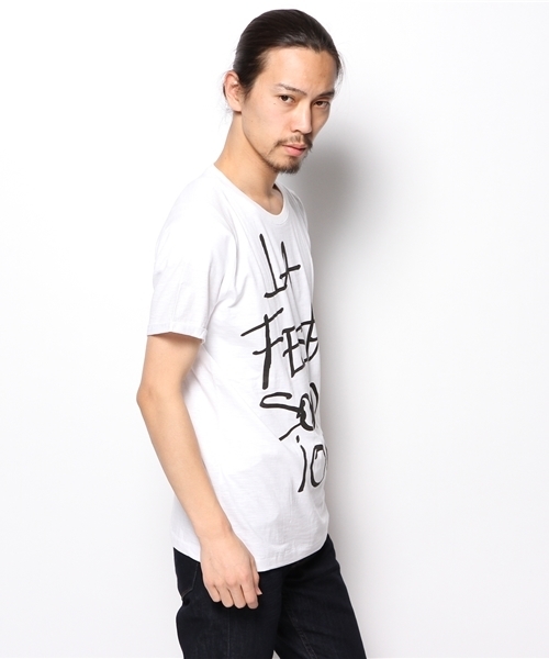 PLST(プラステ)の「Men 【Happiness is a $10 Tee】 Tシャツ(Tシャツ/カットソー・メンズ・ホワイト・LARGE/MEDIUM)」の3枚目の写真