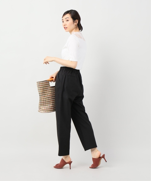 JOINT WORKS(ジョイントワークス)の「リネンレーヨンタックテーパードパンツ(その他パンツ・レディース・ブラック/カーキ/イエロー・FREE)」の5枚目の写真