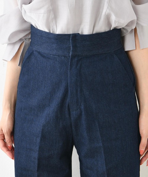 DouDou(ドゥドゥ)の「ハイウエストデニム(デニムパンツ・レディース・インディゴブルー・36/38)」の16枚目の写真