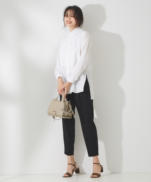 qualite（カリテ）の「サテンタックパンツ（その他パンツ・レディース・ブラック/ベージュ/ピンク・40/38/36）」の15枚目の写真