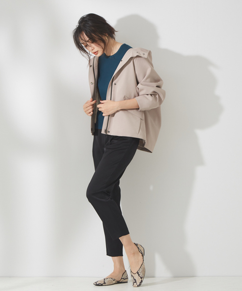 qualite（カリテ）の「サテンタックパンツ（その他パンツ・レディース・ブラック/ベージュ/ピンク・40/38/36）」の17枚目の写真