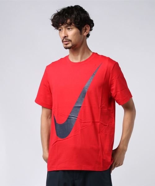NIKE（ナイキ）の「ナイキ NIKE スウッシュ S/S Tシャツ（Tシャツ/カットソー・メンズ・ホワイト/グレー/レッド・L/M/S/XL/XXL）」の3枚目の写真