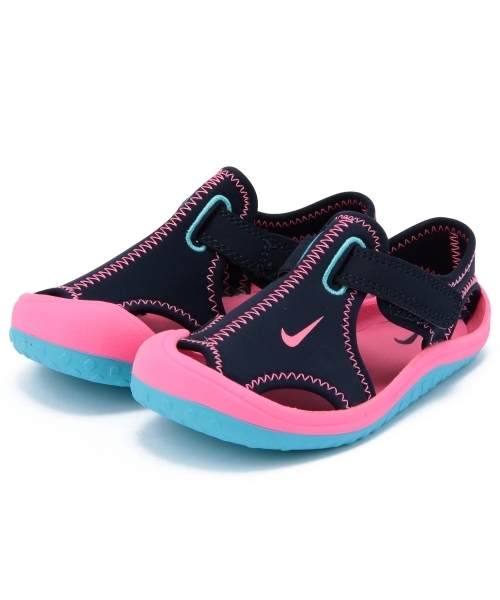 green label relaxing(グリーンレーベルリラクシング)の「NIKEサンレイプロテクトTD15-16cm ◆(サンダル・キッズ・ピンク/コバルトブルー・15cm/16cm)」の1枚目の写真
