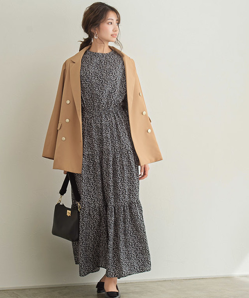 Pierrot（ピエロ）の「ダブルボタンジャケット（テーラードジャケット・レディース・ベージュ系その他/ネイビー・M/L）」の20枚目の写真