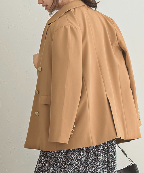 Pierrot（ピエロ）の「ダブルボタンジャケット（テーラードジャケット・レディース・ベージュ系その他/ネイビー・M/L）」の19枚目の写真