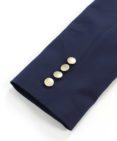 Pierrot（ピエロ）の「ダブルボタンジャケット（テーラードジャケット・レディース・ベージュ系その他/ネイビー・M/L）」の9枚目の写真