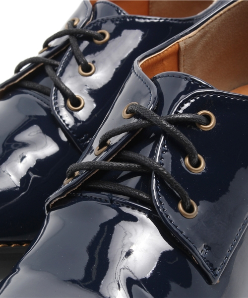 WEGO（ウィゴー）の「WEGO/レースアップヒールシューズ（ドレスシューズ・レディース・ブラック/グリーン/ネイビー/ワイン・24.5/23.5）」の13枚目の写真