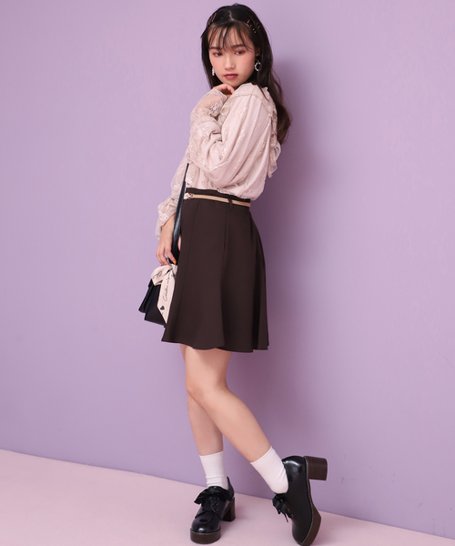 one after another NICE CLAUP（ワンアフターアナザーナイスクラップ）の「サーキュラーミニスカート（スカート・レディース・ブラック/ブラウン/ブラウン系その他/ベージュ系その他/レオパード・FREE）」の22枚目の写真