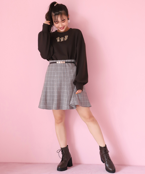 one after another NICE CLAUP（ワンアフターアナザーナイスクラップ）の「サーキュラーミニスカート（スカート・レディース・ブラック/ブラウン/ブラウン系その他/ベージュ系その他/レオパード・FREE）」の20枚目の写真