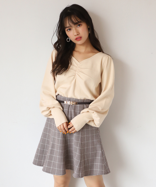 one after another NICE CLAUP（ワンアフターアナザーナイスクラップ）の「サーキュラーミニスカート（スカート・レディース・ブラック/ブラウン/ブラウン系その他/ベージュ系その他/レオパード・FREE）」の13枚目の写真