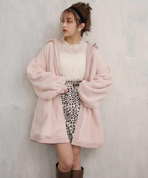 one after another NICE CLAUP（ワンアフターアナザーナイスクラップ）の「サーキュラーミニスカート（スカート・レディース・ブラック/ブラウン/ブラウン系その他/ベージュ系その他/レオパード・FREE）」の8枚目の写真