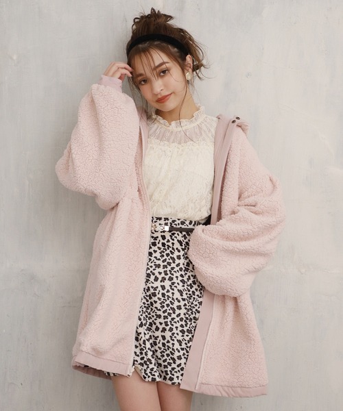 one after another NICE CLAUP（ワンアフターアナザーナイスクラップ）の「サーキュラーミニスカート（スカート・レディース・ブラック/ブラウン/ブラウン系その他/ベージュ系その他/レオパード・FREE）」の7枚目の写真