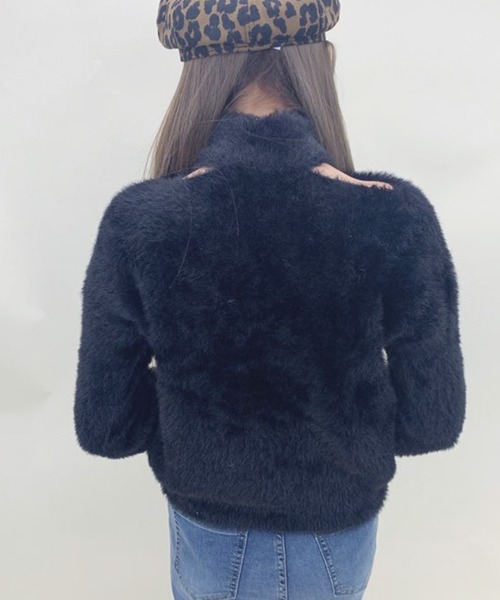 SPIGA（スピーガ）の「肩アキシャギーニット（ニット/セーター  