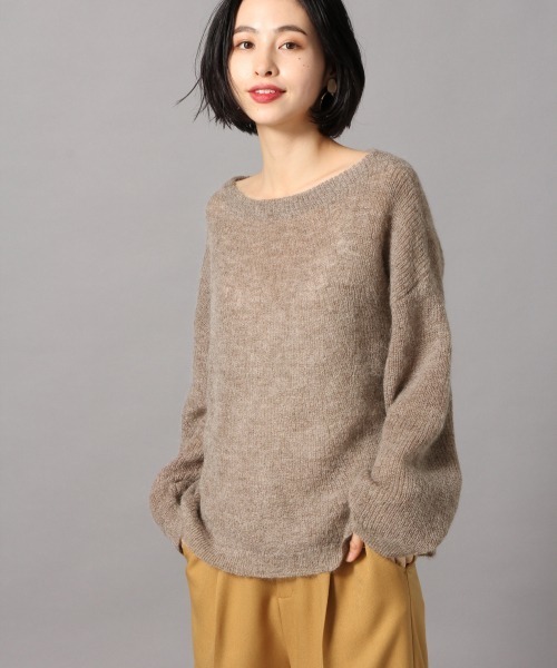 LOWRYS FARM（ローリーズファーム）の「モヘアプルオーバー　858017（ニット/セーター・レディース・チャコールグレー/ライトグレー/ベージュ・FREE）」の3枚目の写真