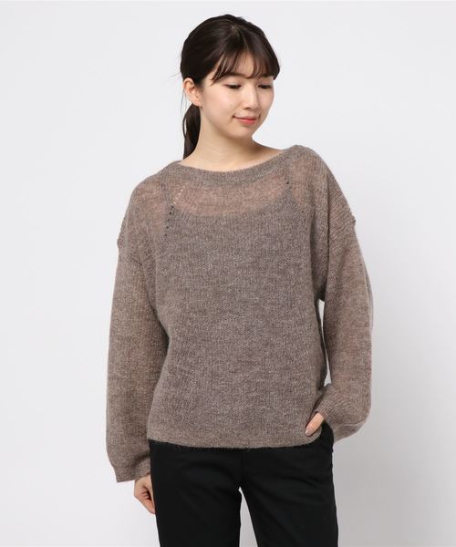 LOWRYS FARM（ローリーズファーム）の「モヘアプルオーバー　858017（ニット/セーター・レディース・チャコールグレー/ライトグレー/ベージュ・FREE）」の8枚目の写真