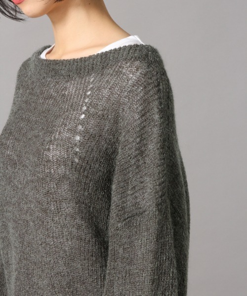 LOWRYS FARM（ローリーズファーム）の「モヘアプルオーバー　858017（ニット/セーター・レディース・チャコールグレー/ライトグレー/ベージュ・FREE）」の10枚目の写真