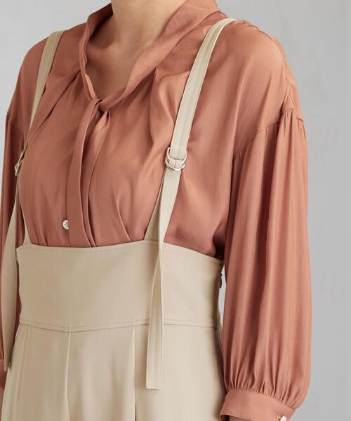 green label relaxing(グリーンレーベルリラクシング)の「FFC PE ハイウエスト サロペット パンツ(サロペット/オーバーオール・レディース・ブラウン/ブラック/ベージュ・38/36)」の16枚目の写真