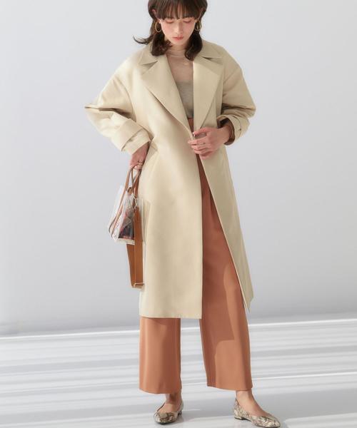 green label relaxing(グリーンレーベルリラクシング)の「FFC PE ハイウエスト サロペット パンツ(サロペット/オーバーオール・レディース・ブラウン/ブラック/ベージュ・38/36)」の4枚目の写真