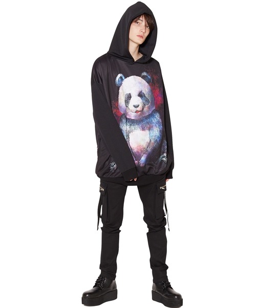 ankoROCK(アンコロック)の「生身と骨パンダプルオーバーパーカー -スーパービッグ-(パーカー・メンズ・A・ONE SIZE)」の7枚目の写真