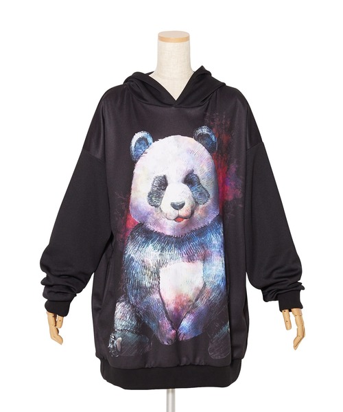 ankoROCK(アンコロック)の「生身と骨パンダプルオーバーパーカー -スーパービッグ-(パーカー・メンズ・A・ONE SIZE)」の10枚目の写真
