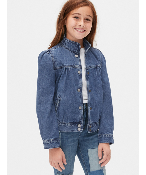 GAP パフスリーブジーンズジャケット Gap 公式オンラインストア