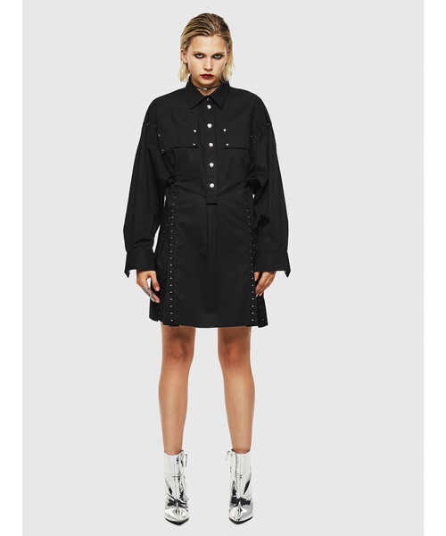 DIESEL（ディーゼル）の「レディース フックデザインポプリンシャツ  