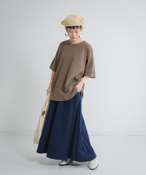 Libra Cue（リブラ キュー）の「Libra スウェットフレアスカート（スカート・レディース・ネイビー/ホワイト/グレー・FREE）」の16枚目の写真