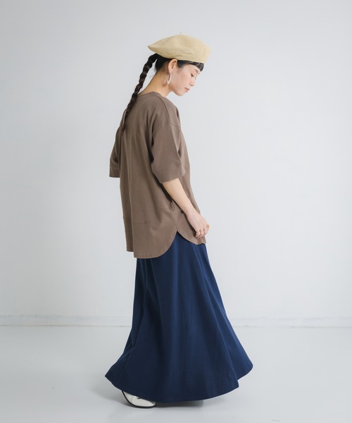 Libra Cue（リブラ キュー）の「Libra スウェットフレアスカート（スカート・レディース・ネイビー/ホワイト/グレー・FREE）」の18枚目の写真