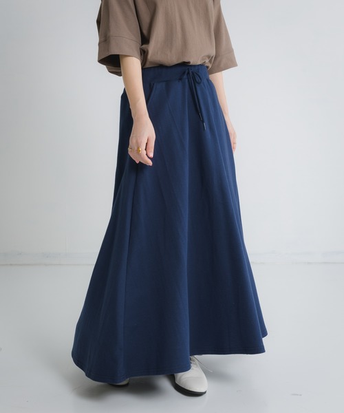 Libra Cue（リブラ キュー）の「Libra スウェットフレアスカート（スカート・レディース・ネイビー/ホワイト/グレー・FREE）」の20枚目の写真