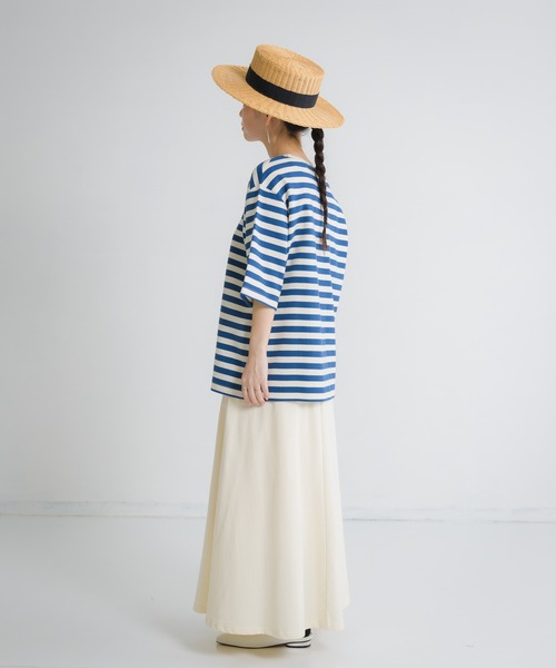 Libra Cue（リブラ キュー）の「Libra スウェットフレアスカート（スカート・レディース・ネイビー/ホワイト/グレー・FREE）」の5枚目の写真