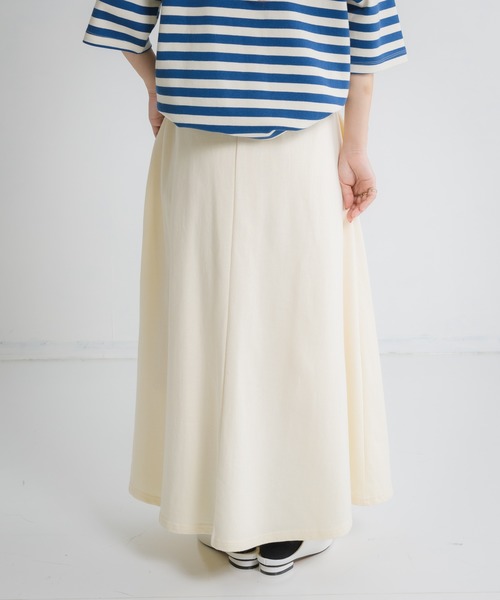 Libra Cue（リブラ キュー）の「Libra スウェットフレアスカート（スカート・レディース・ネイビー/ホワイト/グレー・FREE）」の10枚目の写真