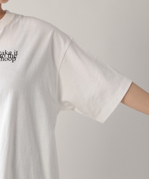 PBLIM（ページボーイリム）の「【PAGEBOYLIM】バックメッセージTシャツ（Tシャツ/カットソー・レディース・パープル/オフホワイト/ブラック・MEDIUM/X-LARGE）」の17枚目の写真