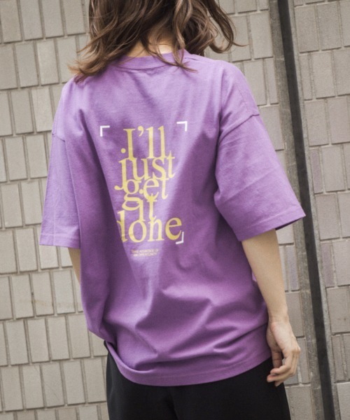 PBLIM（ページボーイリム）の「【PAGEBOYLIM】バックメッセージTシャツ（Tシャツ/カットソー・レディース・パープル/オフホワイト/ブラック・MEDIUM/X-LARGE）」の8枚目の写真