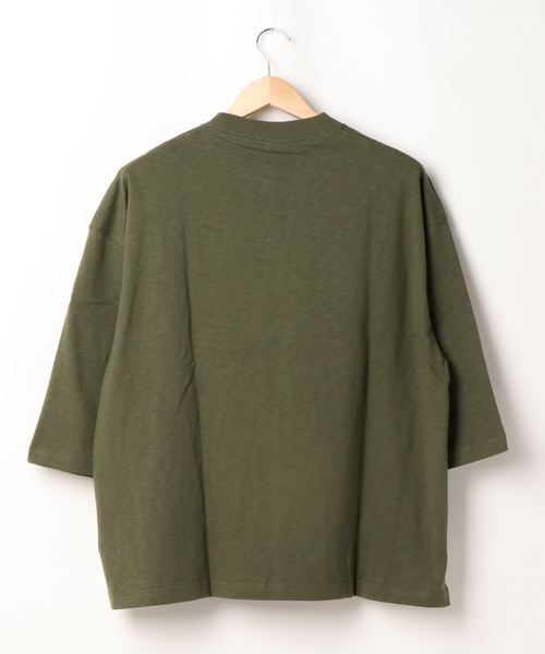 RAG MACHINE（ラグマシーン）の「【RAG MACHINE】無地ビッグシルエット7分Ｔシャツ（Tシャツ/カットソー・メンズ・ブラック/ベージュ/オフホワイト/オリーブ・L/XL/M）」の5枚目の写真