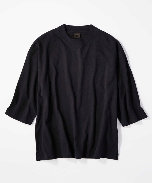 RAG MACHINE（ラグマシーン）の「【RAG MACHINE】無地ビッグシルエット7分Ｔシャツ（Tシャツ/カットソー・メンズ・ブラック/ベージュ/オフホワイト/オリーブ・L/XL/M）」の2枚目の写真