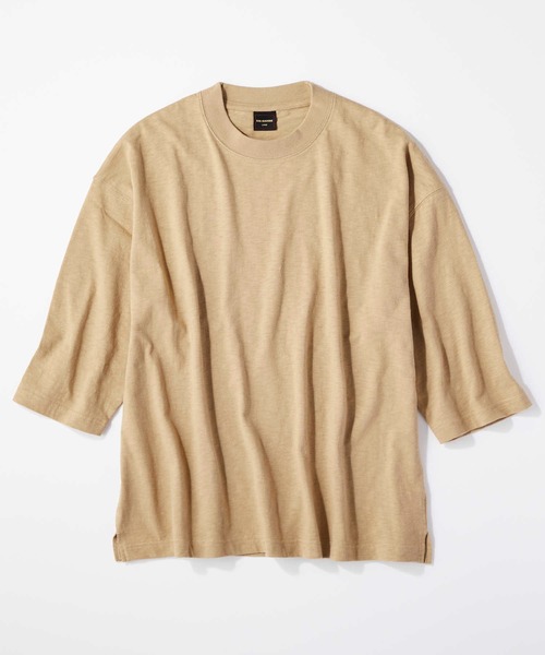 RAG MACHINE（ラグマシーン）の「【RAG MACHINE】無地ビッグシルエット7分Ｔシャツ（Tシャツ/カットソー・メンズ・ブラック/ベージュ/オフホワイト/オリーブ・L/XL/M）」の6枚目の写真