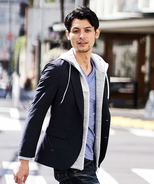 MICHEL KLEIN HOMME   （ミッシェルクランオム）の「カットソー（クリスタルリンクス）（Tシャツ/カットソー・メンズ・ホワイト/ブルー/クリーム・46/48）」の3枚目の写真