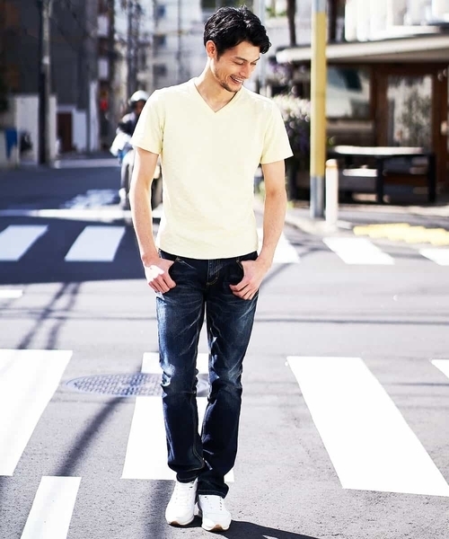 MICHEL KLEIN HOMME   （ミッシェルクランオム）の「カットソー（クリスタルリンクス）（Tシャツ/カットソー・メンズ・ホワイト/ブルー/クリーム・46/48）」の12枚目の写真