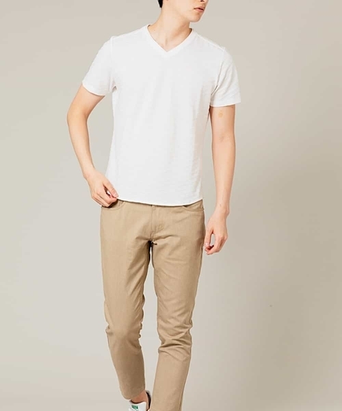 MICHEL KLEIN HOMME   （ミッシェルクランオム）の「カットソー（クリスタルリンクス）（Tシャツ/カットソー・メンズ・ホワイト/ブルー/クリーム・46/48）」の10枚目の写真