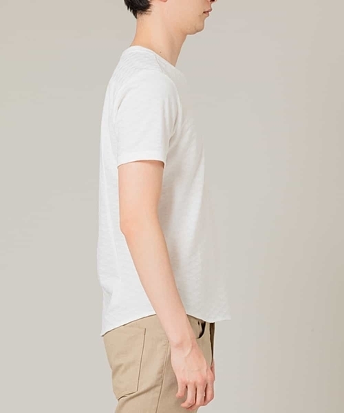 MICHEL KLEIN HOMME   （ミッシェルクランオム）の「カットソー（クリスタルリンクス）（Tシャツ/カットソー・メンズ・ホワイト/ブルー/クリーム・46/48）」の9枚目の写真