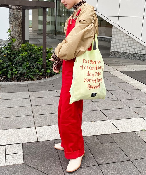 nimiru（ニミル）の「オーバーオール（サロペット/オーバーオール・レディース・ブラウン/レッド/クリーム・FREE）」の3枚目の写真