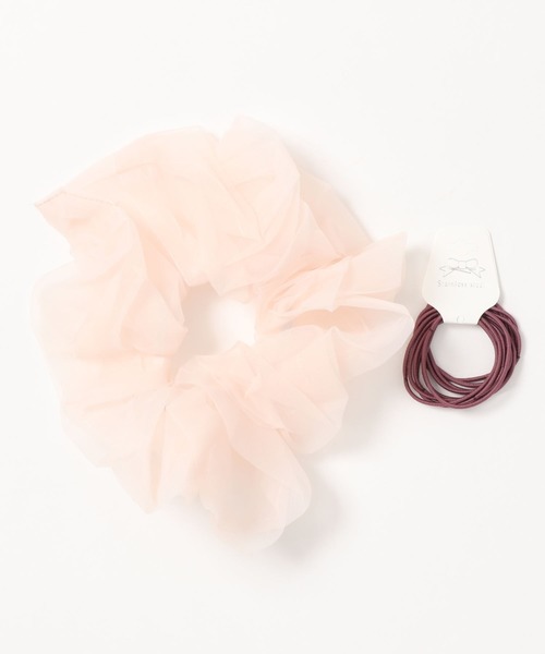 apres jour（アプレジュール）の「【apres jour×ARIAZ】ボリュームシアーシュシュ（シュシュ・レディース・ブラック/ベージュ/アイボリー/ミント/ライトピンク・FREE）」の10枚目の写真