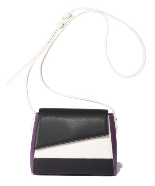 PAGEBOY（ページボーイ）の「カラーパッチミニショルダー（ショルダーバッグ・レディース・ブラック×パープル/パイソン・FREE）」の7枚目の写真