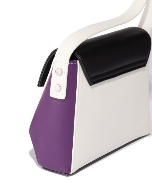 PAGEBOY（ページボーイ）の「カラーパッチミニショルダー（ショルダーバッグ・レディース・ブラック×パープル/パイソン・FREE）」の10枚目の写真