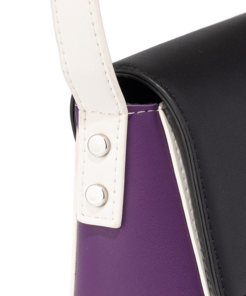 PAGEBOY（ページボーイ）の「カラーパッチミニショルダー（ショルダーバッグ・レディース・ブラック×パープル/パイソン・FREE）」の11枚目の写真